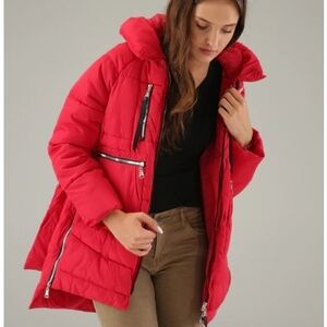 OROLAY 092 Universe° Women's Red Thickened Down Jacket Size M